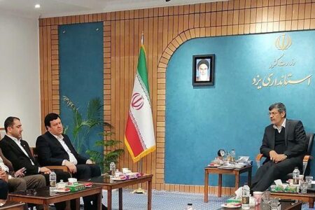 نشست مشترک مدیرعامل بانک ملت و استاندار یزد