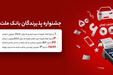 واریز جوایز برندگان هفته اول جشنواره پذیرندگان بانک ملت