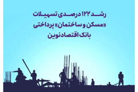 رشد ۱۲۲ درصدی تسهیلات «مسکن و ساختمان» پرداختی بانک اقتصادنوین