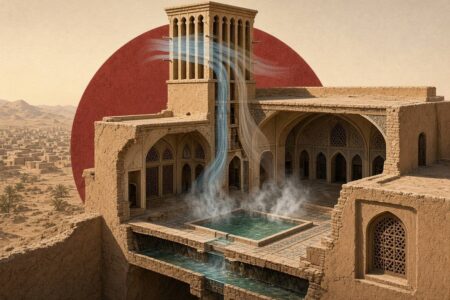 بادگیر؛ شاهکار معماری ایرانی برای مقابله با گرمای کویر/ این کولر طبیعی چگونه بدون برق خانه را خنک می‌کرد؟